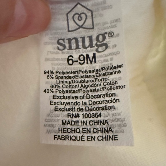 Snug Organic Ribbed Velvet Baby Shirt /Jacket| Cream | Size 6–9 Months - Picture 4 of 4